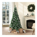 Christmas Tree 6Ft Snowy Xmas Decorations Home Decor Green 800 Tips