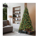Christmas Tree 7Ft Xmas Decorations Green Led Light And Pine Cones