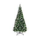 Christmas Tree 8Ft Snowy Xmas Decorations Home Decor Green 1400 Tips