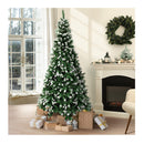 Christmas Tree 8Ft Snowy Xmas Decorations Home Decor Green 1400 Tips