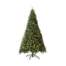Christmas Tree 8Ft Xmas Decorations Green Led Light And Pine Cones