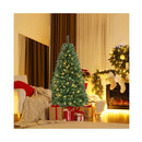 Christmas Tree With Pvc Branch Tips And Warm White Led Lights