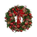 Christmas Wreath Berries And Baubles