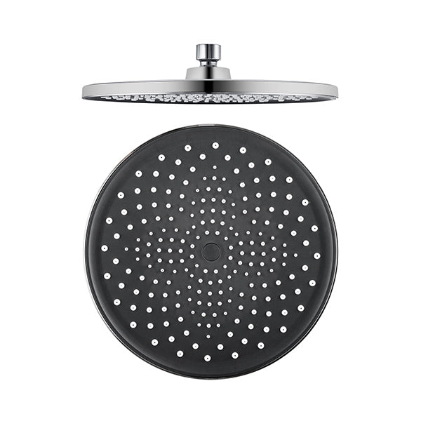 Chrome 10 Inch Round Rainfall Shower Head Bathroom Abs Plastic