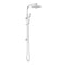 Chrome 10 Inch Shower Head Set Square Handheld Head Wels High Pressure