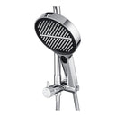 Chrome 13 Inch Twin Rain Shower Head With Shower Mixer Rail