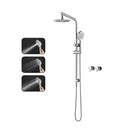 200Mm 8 Inch Shower Heads Set 3 Mode Handheld Head With Wall Taps