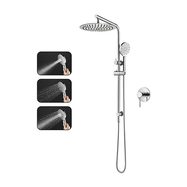 300Mm 12 Inch Shower Head Set 3 Mode Handheld Head Hot Cold Mixer