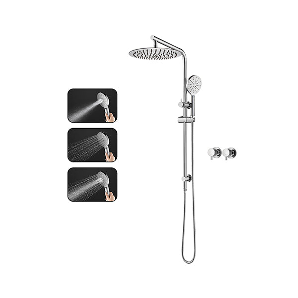 300Mm 12 Inch Shower Head Set 3 Mode Handheld Head Hot Cold Shower Tap