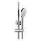 Chrome 300Mm Stainless Steel Twin Shower Head Set 3 Functions Handheld