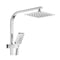 8 Inch Shower Head Square 3 Modes Handheld Heads Set High Pressure