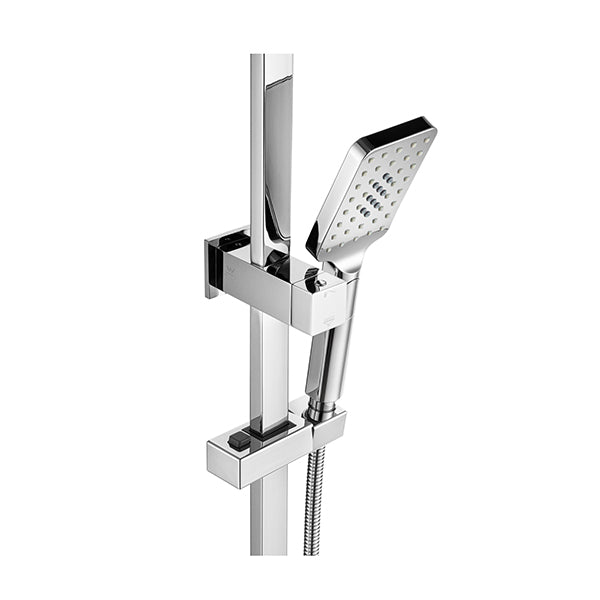 8 Inch Shower Head Square 3 Modes Handheld Heads Set High Pressure