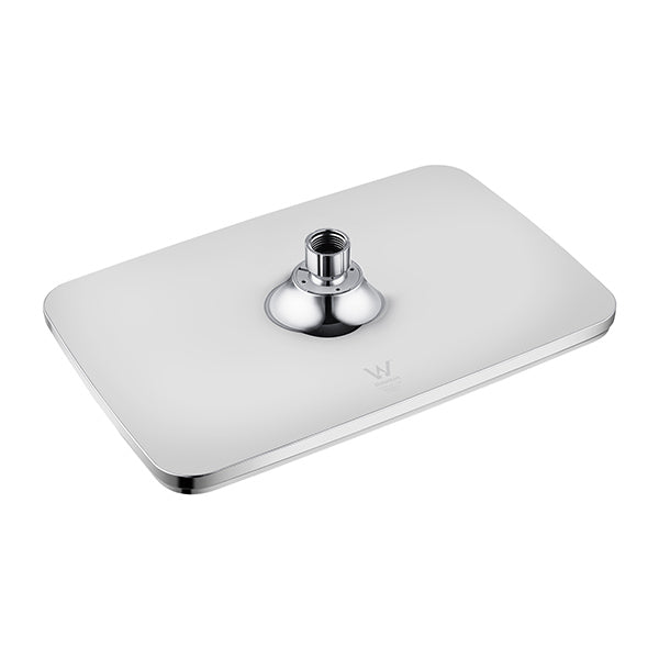 300X200Mm Rectangle Rainfall Bathroom Showerheads Abs Plastic Chrome