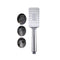 Chrome Rectangle Rain Shower Head Set Handheld Heads Wels