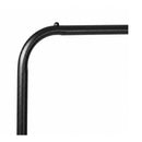 Clothes Rack Heavy Duty Garment Rack 2 Shelf Locking Wheels Black