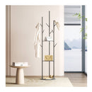 Coat Rack Clothes Stand 8 Hook Organizer Black