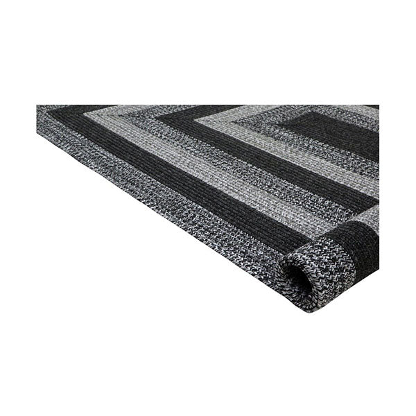 Coastal Weave Dark Grey Rug 190Cmx280Cm