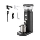 Coffee Grinder USB Rechargeable Timer Memory 60 Settings Black