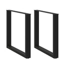 Coffee Table Legs U Shaped 2 Pcs Black 80X 72 73 Cm Steel