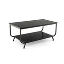 Coffee Table With 2 Tier Storage Shelf For Living Room