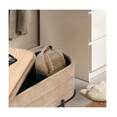 Coffee Table Storage Ottoman Velvet Blanket Box Demi