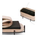 Coffee Table Storage Ottoman Velvet Blanket Box Demi