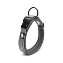 Heavy Duty Reflective Dog Collar Grey