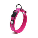 Heavy Duty Reflective Dog Collar Pink