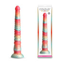 Colours Stacked 12 Inches Dildo Red Gold