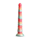 Colours Stacked 12 Inches Dildo Red Gold