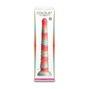Colours Stacked 12 Inches Dildo Red Gold