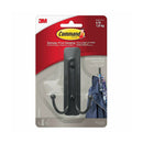 Command Double Hook 17036Mb Large Matte Black Bag Of 4