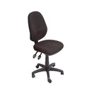 Commercial Grade High Back Ergonomic Operator Chair Black Fabric
