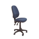 Commercial Grade High Back Ergonomic Operator Chair Navy Blue Fabric