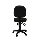 Commercial Grade Medium Back Operator Chair Black Fabric