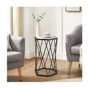 Compact Coffee Table With Tempered Glass Top For Living Room Bedroom