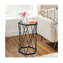 Compact Coffee Table With Tempered Glass Top For Living Room Bedroom