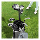 Complete Golf Club Package Set With Oversize Aluminum Driver Grey