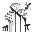 Complete Golf Club Package Set With Oversize Aluminum Driver Grey