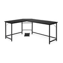 L Shaped Corner Computer Desk with CPU Stand for Home and Office Black