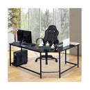 L Shaped Corner Computer Desk with CPU Stand for Home and Office Black
