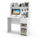 Computer Desk With Hutch And Raised Display Shelf For Office White
