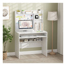 Computer Desk With Magnetic Bulletin Board And Adjustable Shelf