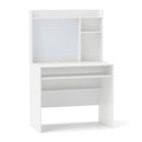 Computer Desk With Magnetic Bulletin Board And Adjustable Shelf