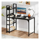 Computer Desk With Power Strip Black