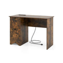 Computer Desk With Drawers With Charging Station And Cable Hole