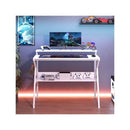 Space Saving Computer Desk With Monitor Stand And Extra Storage Shelf