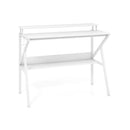 Space Saving Computer Desk With Monitor Stand And Extra Storage Shelf