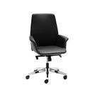 Concord Genuine Leather Medium Back Executive Chair Black