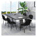 Conference Chair Set Stackable Guest Chair With Padded Cushion 2 Packs